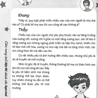 Cẩm Nang Tuổi Dậy Thì Dành Cho Bạn Trai (Tái Bản 2023)