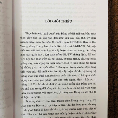GIÁO TRÌNH LỊCH SỬ ĐẢNG CỘNG SẢN VIỆT NAM (DÀNH CHO BẬC ĐẠI HỌC HỆ KHÔNG CHUYÊN LÝ LUẬN CHÍNH TRỊ)