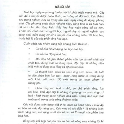 Sách - Cơ Sở Lí Thuyết Các Phản Ứng Hóa Học (DN)