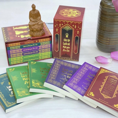 Sách - Tổng Tập Lịch Sử Phật Giáo Ấn Độ - Hộp 6 Cuốn Bìa Mềm - Vĩnh Nghiêm Book