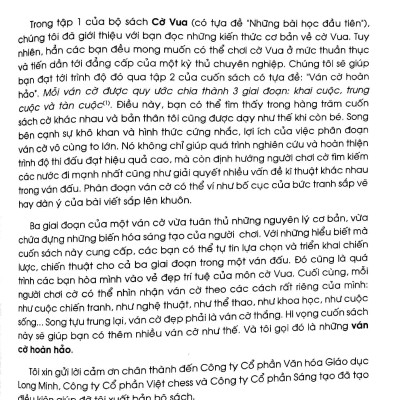 Sách - Cờ Vua - Tập 2 - Ván Cờ Hoàn Hảo (Tái Bản 2024)