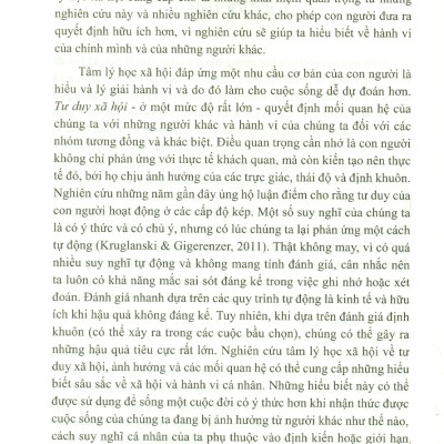 Tâm Lý Học Xã Hội Trong Cuộc Sống Hiện Đại (Tái bản lần 1) - Bìa Cứng
