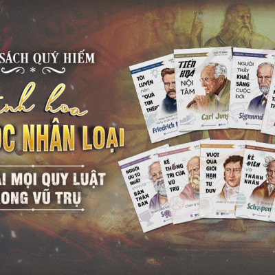 Bộ Sách Tinh Hoa Nhân Loại 9 Cuốn - Lời Khuyên Từ 9 Triết Gia Vĩ Đại - Khai Sáng Cuộc Đời - Bizbooks