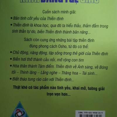 THIỀN ĐỊNH KHAI SÁNG TUỆ GIÁC ( bc)