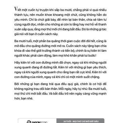 30 Tuổi - Mọi Thứ Chỉ Mới Bắt Đầu