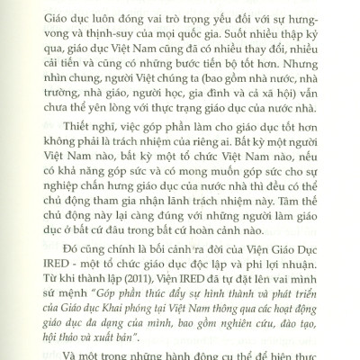 SƯ PHẠM KHAI PHÓNG - THẾ GIỚI, VIỆT NAM & TÔI (Bìa cứng) (Dạy chính là giúp người khác học! Khai phóng chính là khai mở tâm trí và giải phóng tiềm năng con người - Giản Tư Trung)