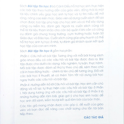 Bài Tập Tin Học 5 (Cánh Diều) (Chuẩn)