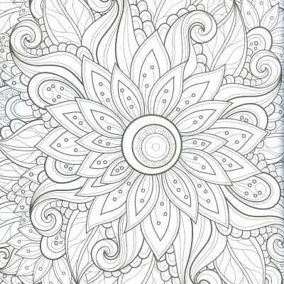 Flowers - Adults Colouring Book (Sách Tô Màu Dành Cho Người Lớn: Những Bông Hoa)