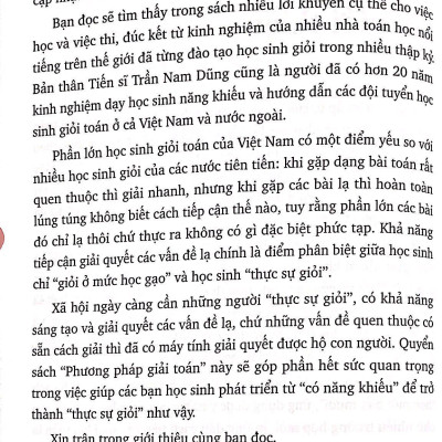 Phương Pháp Giải Toán Qua Các Bài Toán Olympic (Tái Bản 2023)