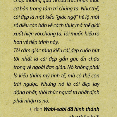  Wabi-sabi Quyển 2: Những Suy Nghĩ Thêm