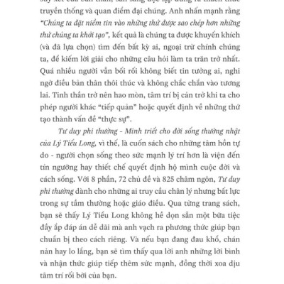 Tư Duy Phi Thường: Minh Triết Cho Đời Sống Thường Nhật