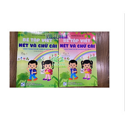 Sách - Combo Bé tập viết nét và chữ cái tập 1 + 2 (Hành trang cho bé chuẩn bị vào lớp 1)