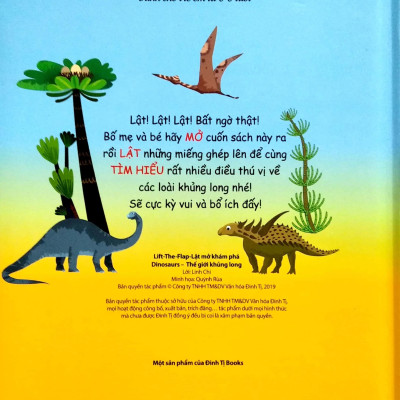Sách Lift The Flap - Lật Mở Khám Phá - Thế Giới Khủng Long