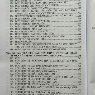 Sách Cẩm Nang Tra Cứu Quy Trình Kỹ Thuật Chuyên Ngành Y Học Cổ Truyền - V2046T