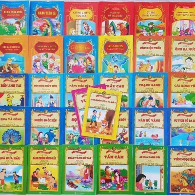 Sách- Combo sét 20 cuốn Truyện Tranh Cổ Tích Mầm Non Song Ngữ Ngụ Ngôn dành cho trẻ mầm non (Chủ đề ngẫu nhiên)