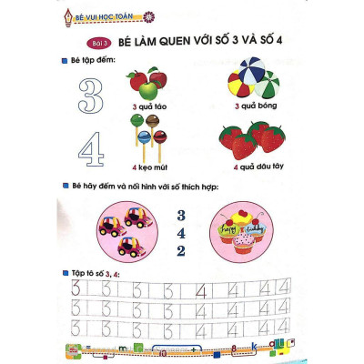 Bé Vào Lớp 1 - Bé Vui Học Toán ( 4 - 5T) - Bản Quyền