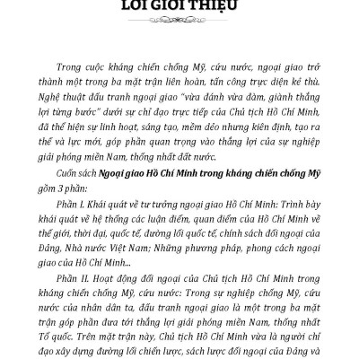 Ngoại Giao Hồ Chí Minh Trong Kháng Chiến Chống Mỹ