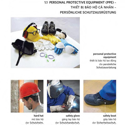 Từ Điển Bằng Hình Ngành Cơ Khí, Điện Máy Và Vật Liệu Công Trình Anh - Việt - Đức