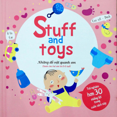 Sách Tương Tác - Lift-The-Flap- Lật mở khám phá - Stuff and toys - Những đồ vật quanh em