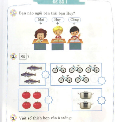 100 Đề Kiểm Tra Toán Lớp 1