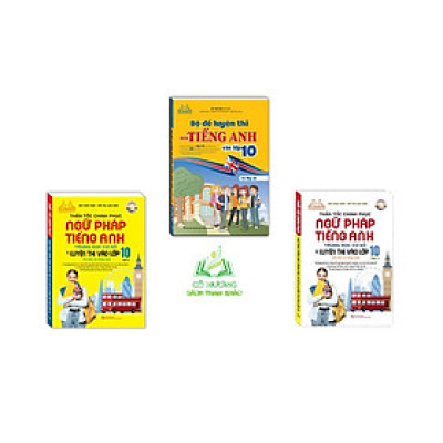 Sách - Combo 3c Bộ đề luyện thi môn tiếng anh & Thần tốc chinh phục ngữ pháp tiếng anh thcs