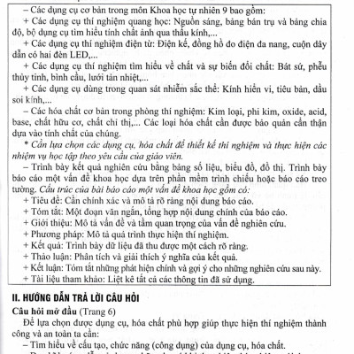 Hướng Dẫn Trả Lời Câu Hỏi Khoa Học Tự Nhiên 9 (Dùng Kèm SGK Kết Nối Tri Thức Với Cuộc Sống) - HA