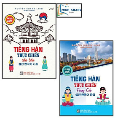Sách - Combo 2 cuốn: Tiếng Hàn Thực Chiến Căn Bản + Trung Cấp (ấn bản mới) (HA)