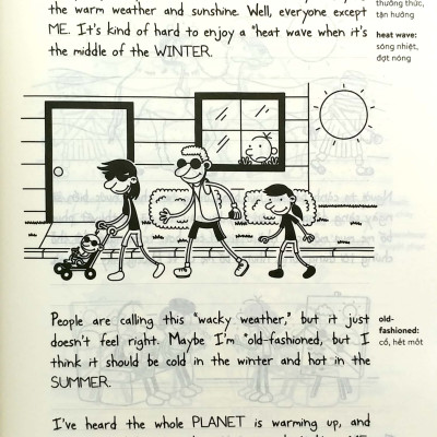 Nhật Ký Chú Bé Nhút Nhát - Tập 13: Đại Chiến Trên Tuyết (Song ngữ Anh Việt)