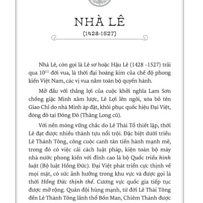 Ngàn Năm Sử Việt - Nhà Lê: Sao Khuê Lấp Lánh (Dành Cho Lứa Tuổi 13+) 