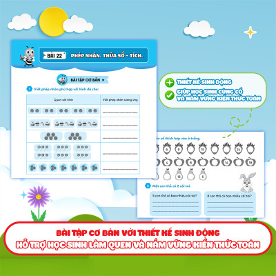 Combo Bài tập bổ trợ Toán – lớp 2 (cơ bản và nâng cao) (2 Tập)