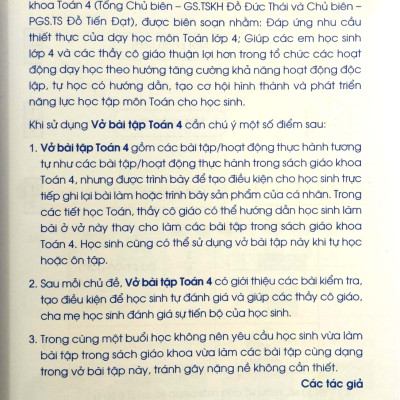 Vở Bài Tập Toán 4 - Tập 2 (Cánh Diều) (2023)