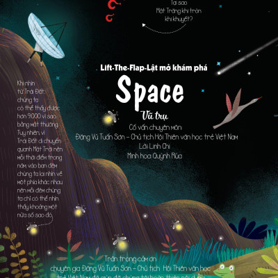 Sách Tương Tác - Lift-The-Flap-Lật mở khám phá - Space - Vũ trụ (Dành Cho Trẻ Em Từ 5-12 Tuổi)