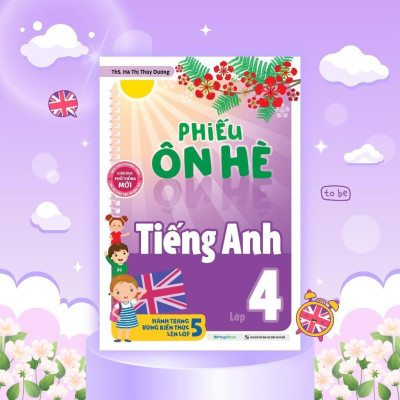 Sách Phiếu Ôn Hè Tiếng Anh Lớp 4 - Megabook