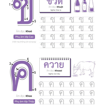 Tập Viết Tiếng Thái Lan Cho Người Mới Bắt Đầu