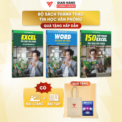 Combo 3 Sách Word Và Excel Và 150 Thủ Thuật Ứng Dụng Văn Phòng Từ Cơ Bản Đến Nâng Cao - N1