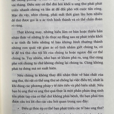 Ung Thư Không Phải Là Bệnh Mà Là Cơ Chế Chữa Lành