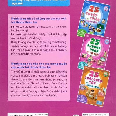 25 Phương Pháp Để Tự Tin - Rèn Luyện Kỹ Năng Sống Dành Cho Học Sinh (Tái Bản 2023)