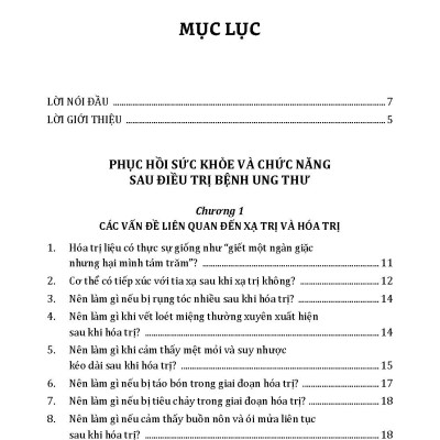 Phương Pháp Đieu Trị Bệnh Ung Thư Và Phục Hồi Sức Khoẻ 
