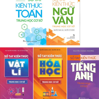 Sách: Combo 5 Cuốn Sổ Tay Kiến Thức Trung Học Cơ sở
