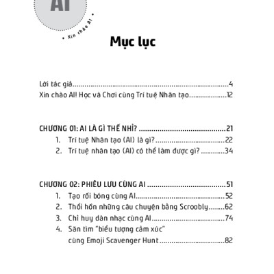 Xin Chào AI! - Học Và Chơi Cùng Trí Tuệ Nhân Tạo