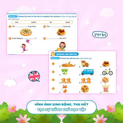 Combo Phiếu Ôn Hè Toán - Tiếng Việt - Tiếng Anh Lớp 2 (3 Cuốn)