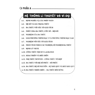 Chuyên Khảo Đa Thức (Bồi dưỡng HSG Chuyên Toán- Dùng chung cho các bộ SGK hiện hành) (HA-MK)