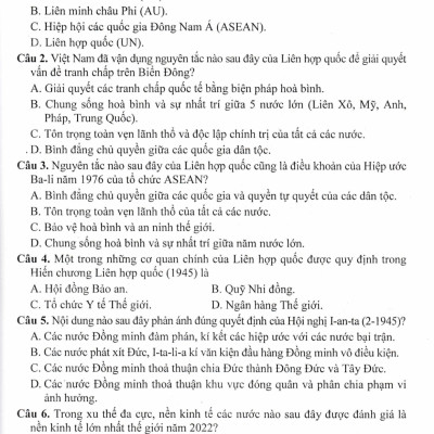 Bộ Đề Trắc Nghiệm Lịch Sử 12 - Ôn Thi Tốt Nghiệp THPT (Dùng Chung Cho Các Bộ SGK Hiện Hành) - HA