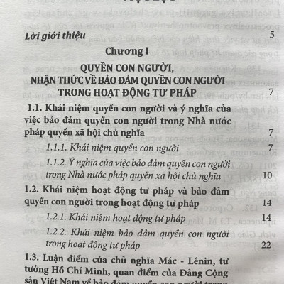 Bảo Đảm Quyền Con Người Trong Hoạt Động Tư Pháp