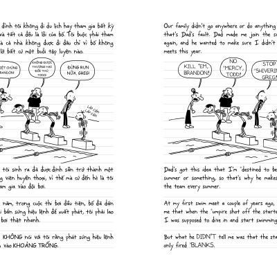 Nhật Ký Chú Bé Nhút Nhát Song Ngữ Tập 2 - Luật của Rodrick - Diary Of A Wimpy Kid
