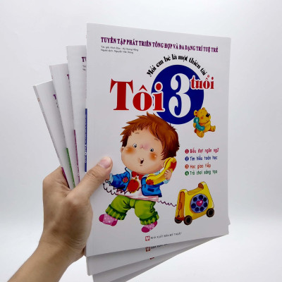 Bộ Sách Mỗi Em Bé Là Một Thiên Tài - Tuyển Tập Phát Triển Tổng Hợp Và Đa Dạng Trí Tuệ Trẻ: Từ 3 Tuổi + 4 Tuổi + 5 Tuổi + 6 Tuổi (Bộ 4 Cuốn)