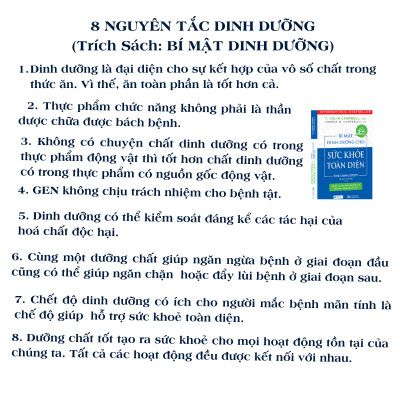 CK50% SÁCH TRƯNG BÀY - Combo 2 cuốn: Bí mật dinh dưỡng + Động mạch vành 