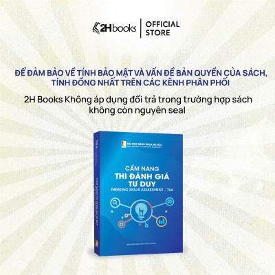 Sách Cẩm nang Thi Đánh giá Tư Duy Đại học Bách Khoa - TSA 2025, 2H Books