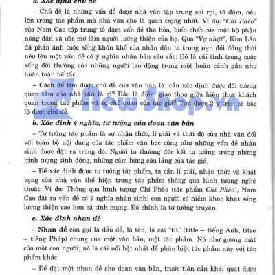 Bí Quyết Làm Các Dạng Bài Tập Đọc Hiểu Môn Văn (Tái Bản)