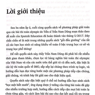 Phương Pháp Giải Toán Qua Các Bài Toán Olympic (Tái Bản 2023)